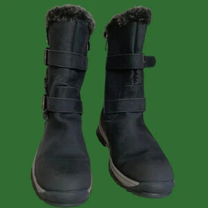 Dreampair mid cal boots fur lined winter outdoor snow 7.5